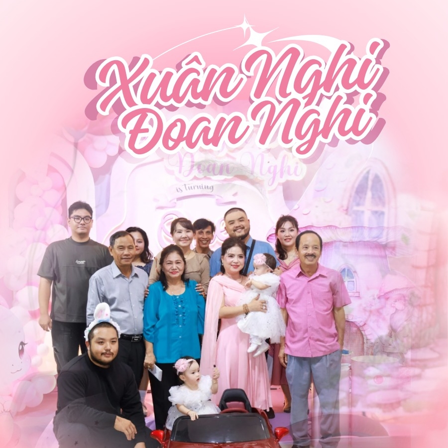 gia đình của bé xuân nghi và đoan nghi