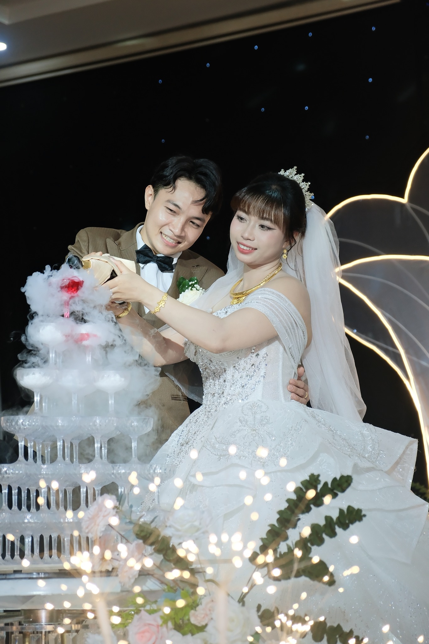 nghi thức rót rượu uyên ương sun palace