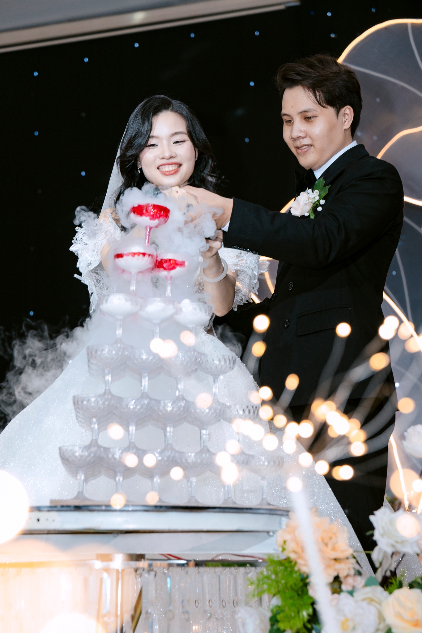 nghi thức rót rượu uyên ương tại sun palace