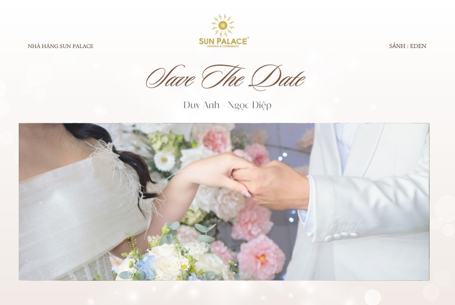 cô dâu chú rể nắm tay nhau tại sun palace
