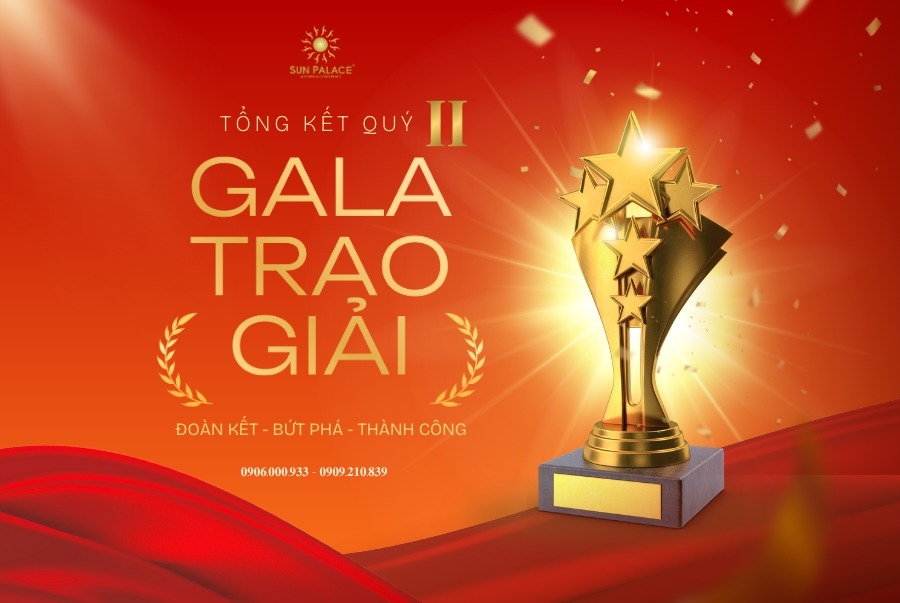 gala giao trải tổng kết quý tại sun palace